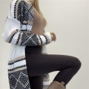 cardigan senza bottoni etnico